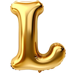 Gold Alphabets and number Balloons clipart, letters, transparent background