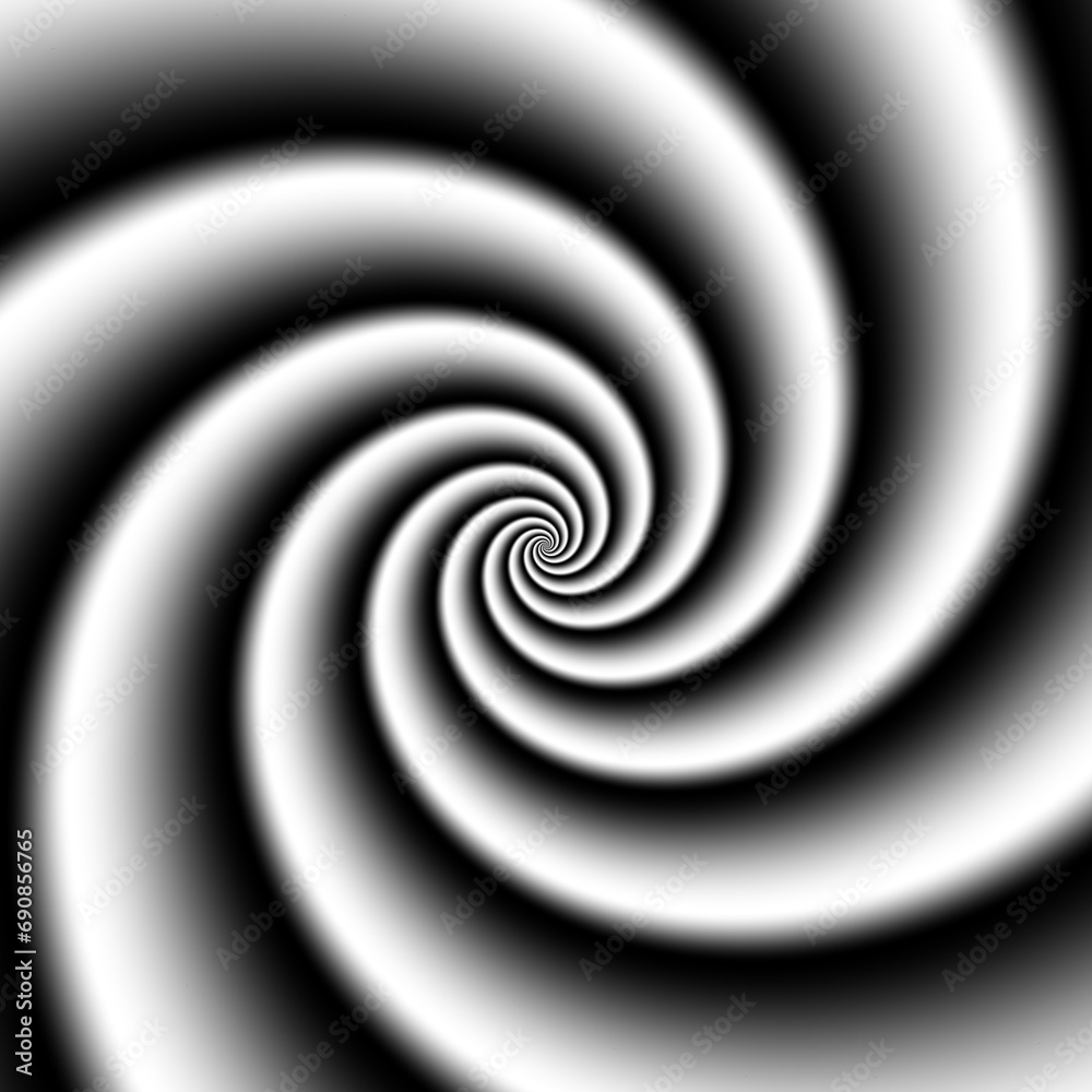 Poster hypnotic spiral background. optical illusion style design.