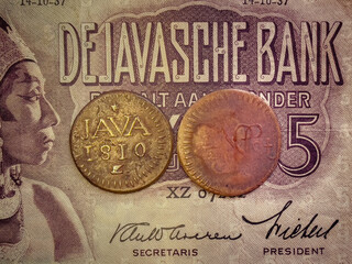 Ancient half stuiver napoleon louis coin.