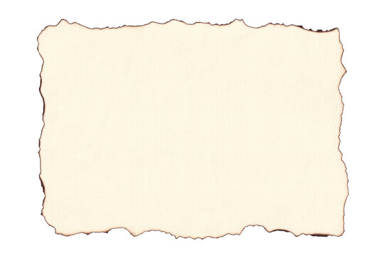 Burnt piece of paper. burnt paper texture. piece torn burned edge. old piece of paper with burned edges. piece of burnt paper isolated.
