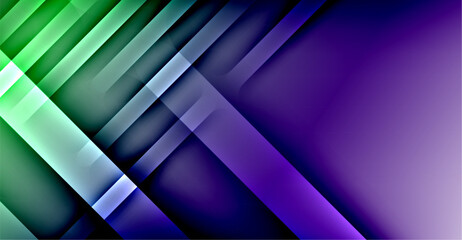 Fototapeta premium Dynamic Bright Colorful Lines, Shadow Style Stripes Geometric Vector Illustration For Wallpaper, Banner, Background, Card, Book Illustration, landing page