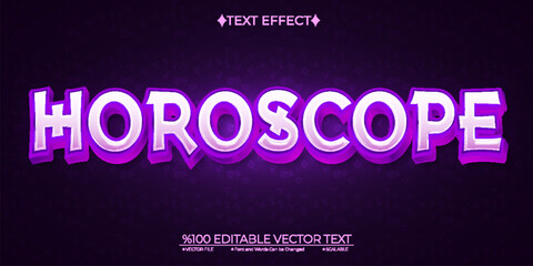  Pink Zodiac Horoscope Editable Vector 3D Text Effect