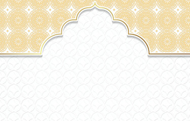 Islamic Ornate Background, with Arabesque or Islamic Pattern 