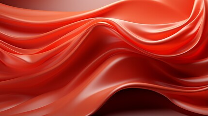 Vibrant passion flows freely across a pristine canvas, adorned with a scarlet veil of fabric