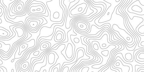Topographic map background geographic line map with elevation assignments. Modern design with White background with topographic wavy pattern design.paper texture Imitation of a geographical map shades
