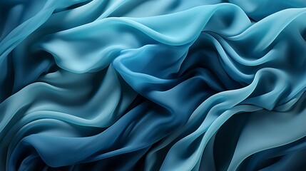 Fototapeta premium An electrifying burst of vibrant blues and rich teals swirl together in a mesmerizing abstract masterpiece, woven intricately into the fabric of art