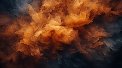 A mesmerizing blend of vibrant colors and ethereal forms, this abstract image captures the chaotic...