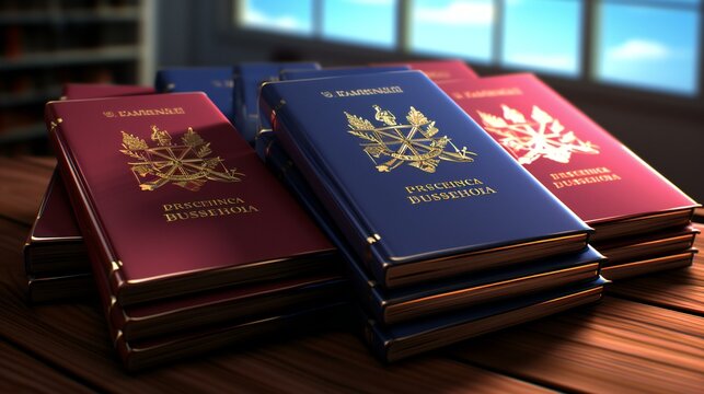 An image of a passport, symbolizing travel, identity, and international journeys. The photo captures the essence of official documentation for foreign travel