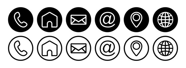 contact information and personal data icon