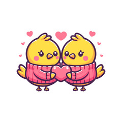 two birds valentine cute 