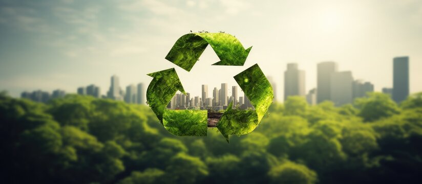 Circular economy icon symbolizes sustainable growth and reduced pollution for businesses.