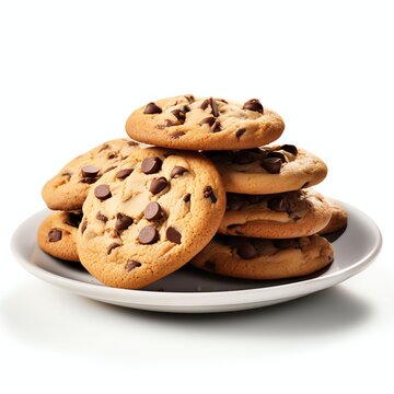 chocolate chip cookies real photo photorealistic