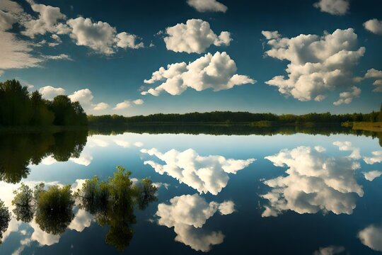 clouds over lake © Fizza 