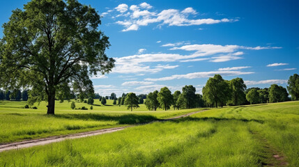 Fototapeta na wymiar landscape with trees HD 8K wallpaper Stock Photographic Image 