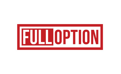full option stamp red rubber stamp on white background. full option stamp sign. full option stamp.