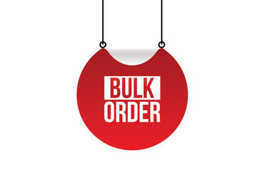 Bulk Order banner design. Bulk Order icon. Flat style vector illustration.