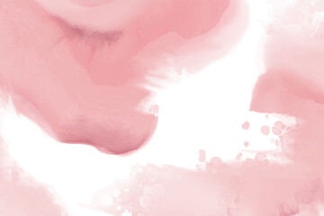 Abstract horizontal pink watercolor background. Vector element.