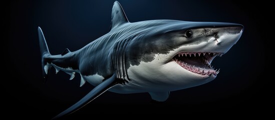 Megalodon, a Mackerel Shark, was the largest shark that could consume whales in its massive mouth.