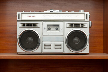 Fototapeta premium old-fashioned radio and recorder