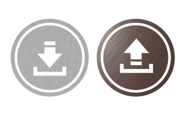 download icon symbol gray and brown