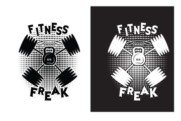 Gym workout, fitness, strong, exercise, grunge, gym, inspiration, motivation, muscle, success, typography, badge, emblem, graphic, inspirational vector design for print-on-demand 