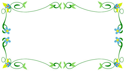 Plant theme frame background illustration. Perfect for invitations, banners, banners, posters, cards, book covers