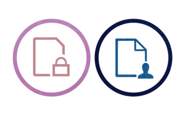 lock and unlock icon symbol pink and blue