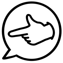 hand sign icon