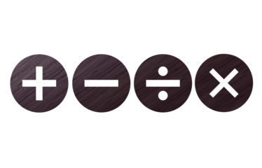 mathematic icon symbol wood brown with texture