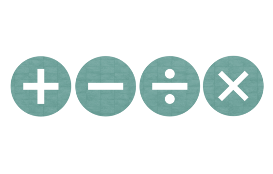 mathematic icon symbol green with texture