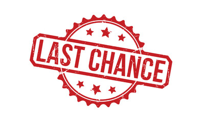 Last Chance stamp red rubber stamp on white background. Last Chance stamp sign. Last Chance stamp.