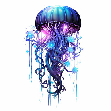Surreal Jellyfish Tattoo