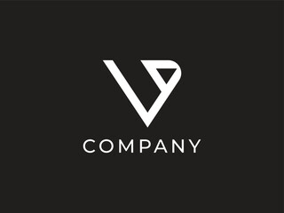 modern letter V logo design