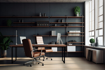 Minimalistic office space, modern architecture