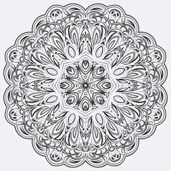 Mandala vector design elements or round ornament decoration