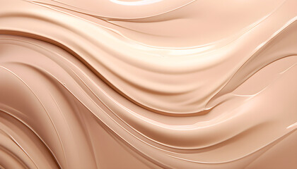 abstract background cosmetic smears of creamy texture on a beige background