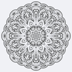 round circular ornament mandala vector illustration