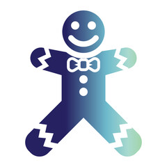 Gingerbread icon on gradient style