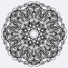 vector mandala template for page decoration card adult coloring book