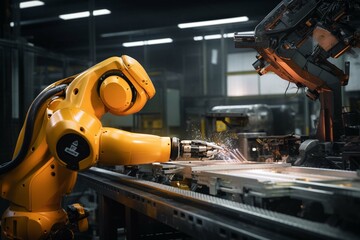 : Robots will become more intelligent and adaptable, taking on a wider range of tasks in industries like manufacturing, healthcare, and customer service - obrazy, fototapety, plakaty