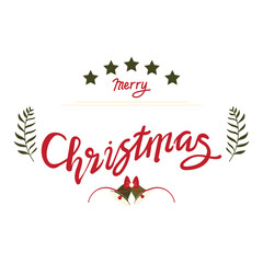 Merry Christmas Lettering Decoration
