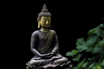 Statue of Gautam Buddha, The pioneer of Buddhism, Generative AI
