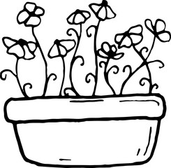 Retro Illustration Nature Element