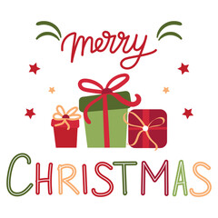 Colorfun Fun Merry Christmas Lettering