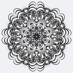 vector mandala template for page decoration card adult coloring book
