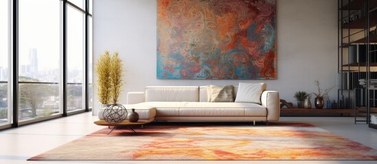 living room carpet in the interior space