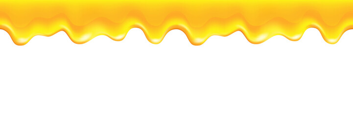 realistic honey drip seamless frame background