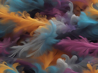 A colorful feather wallpaper  background