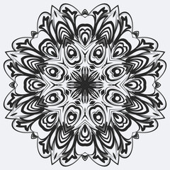 vector mandala template for page decoration card adult coloring book