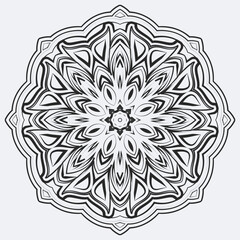 round circular ornament mandala vector illustration